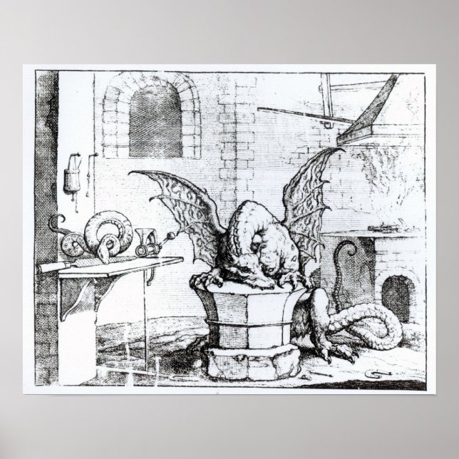 A Dragon in a Workshop Poster (Front)