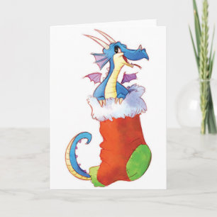 A Dragon in My Stocking Holiday Card