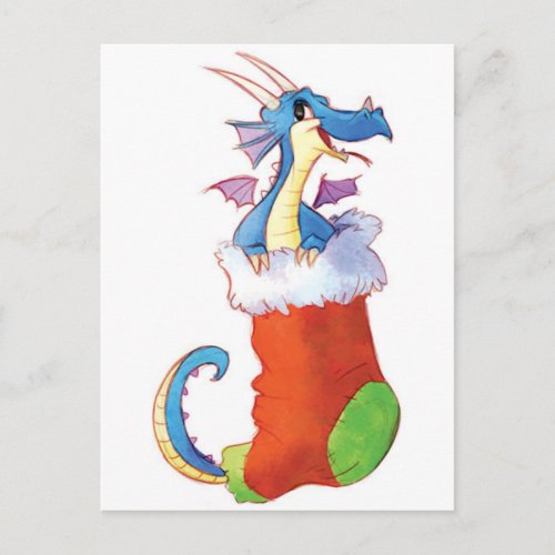 A Dragon in My Stocking Postcard