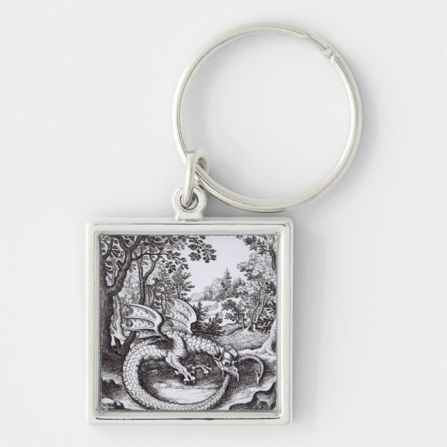A Dragon in the Forest Keychain (Front)