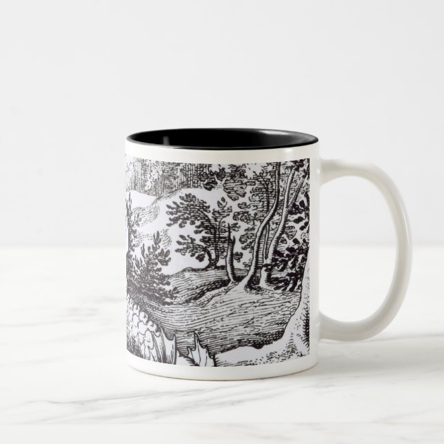 A Dragon in the Forest Two-Tone Coffee Mug (Right)