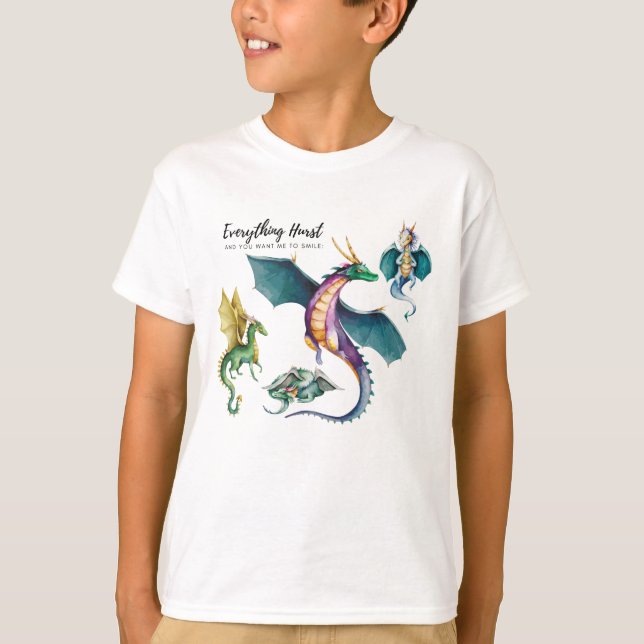 A dragon is a reptile-like legendary T-Shirt (Front)