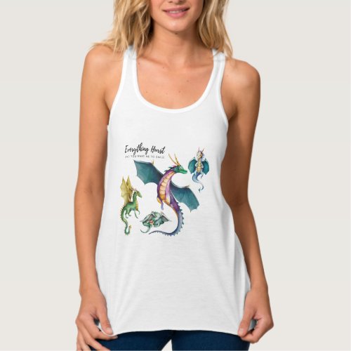 A dragon is a reptile_like legendary tank top