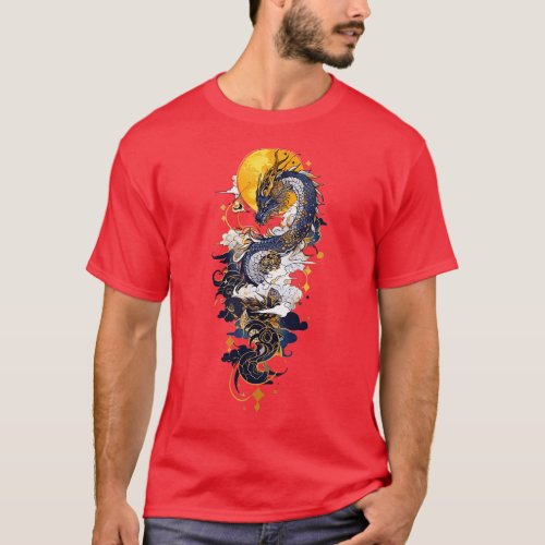 A dragon spirit watercolor T_Shirt