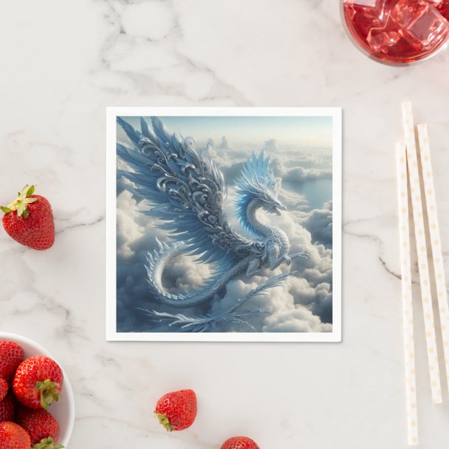 A Dragon Surrounded by Clouds  Napkins (Insitu)