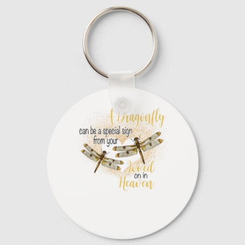 A Dragonfly Can Be A Special Sign From Your Loved Keychain