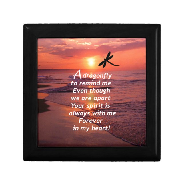 A Dragonfly to Remind Me Jewelry Box (Front)