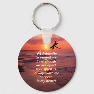 A Dragonfly to Remind Me Keychain