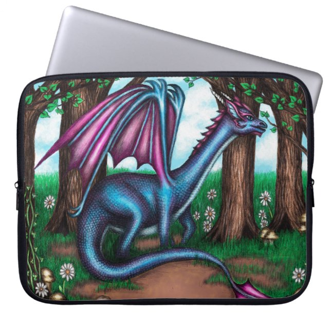 A Dragon's Sanctuary Laptop Sleeve (Front)