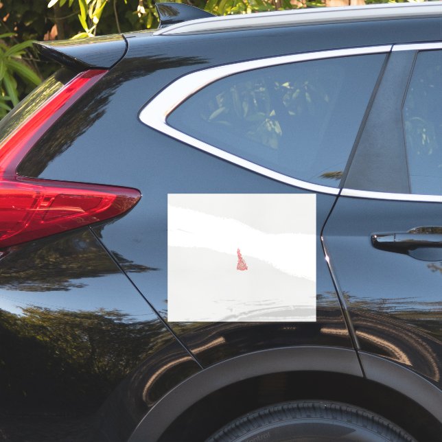 a drawing of a bird with flowers on it sticker (Car Side)