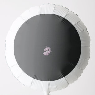a drawing of a plant with purple flowers balloon