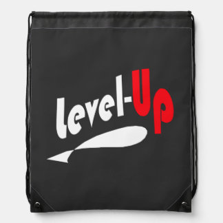 A drawstring back pack bag