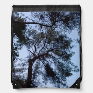 a drawstring bag with a Mediterranean forest touch