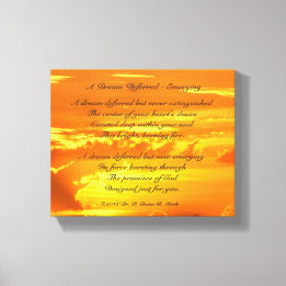 " A Dream Deferred - Emerging" Sunrise Canvas