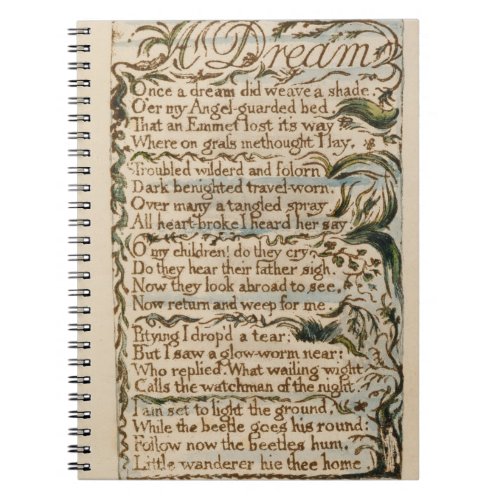 A Dream illustration from Songs of Innocence and Notebook