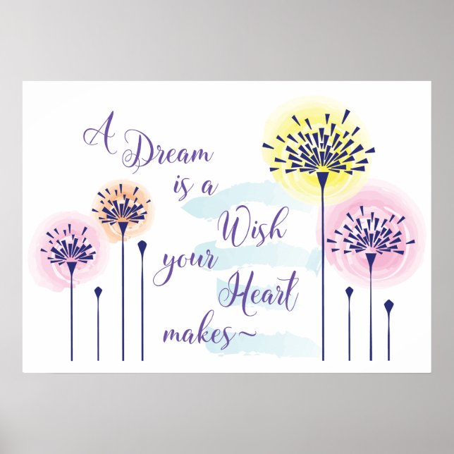 A dream is Wish your Heart makes poster (Front)