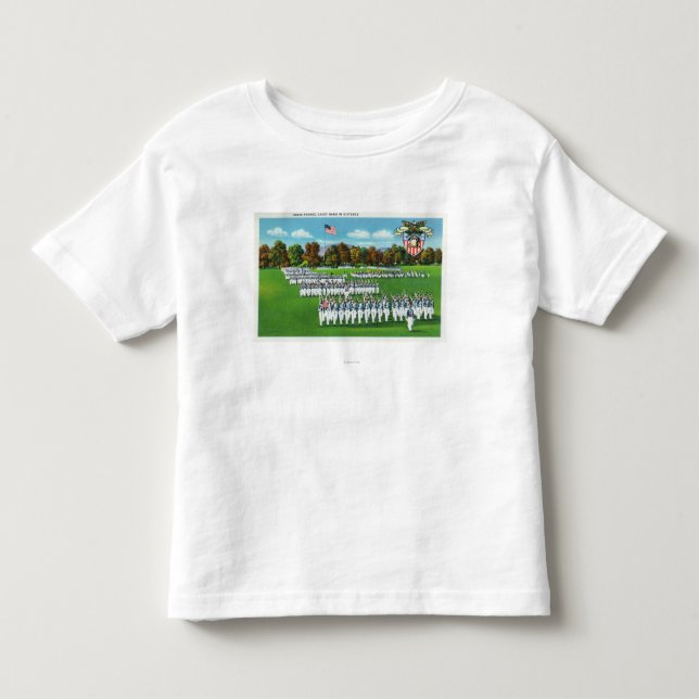 A Dress Parade, Cadet Band in the Distance Toddler T-shirt (Front)