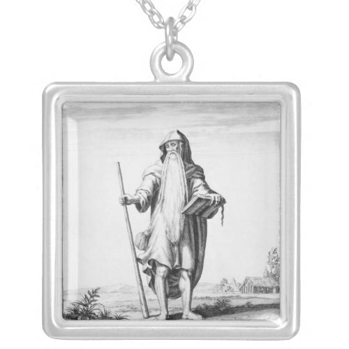 A Druid Silver Plated Necklace