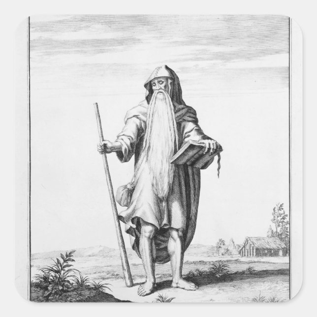 A Druid Square Sticker (Front)