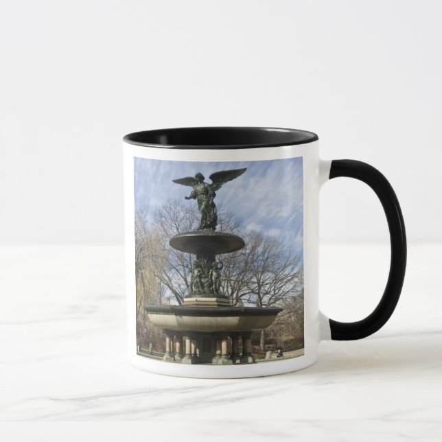 A dry winter Bethesda Fountain in Central Park Mug (Right)
