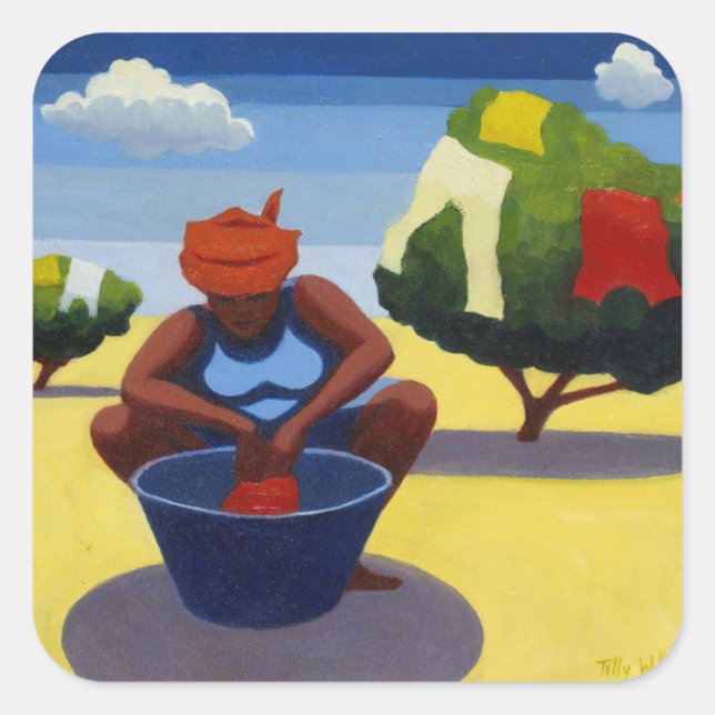 A Drying Day 2007 Square Sticker (Front)