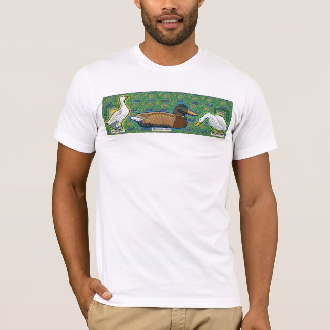a duck between two gooses T-Shirt (Front)