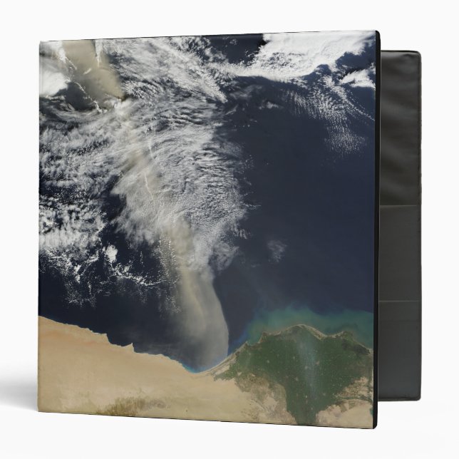 A dust plume 3 ring binder (Front/Inside)