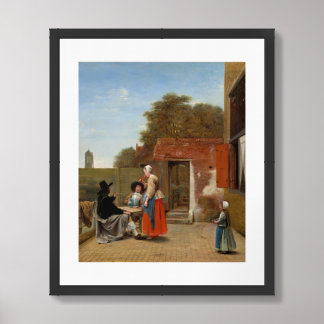 A Dutch Courtyard Framed Art