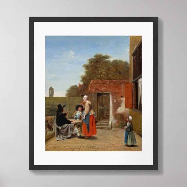 A Dutch Courtyard Framed Art (Framed Front)