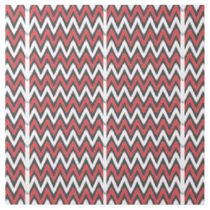 A dynamic chevron pattern in red and black, featur gallery wrap