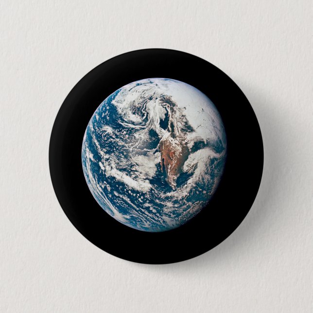 A Earth Taken From The Apollo 10 Spacecraft. Button (Front)