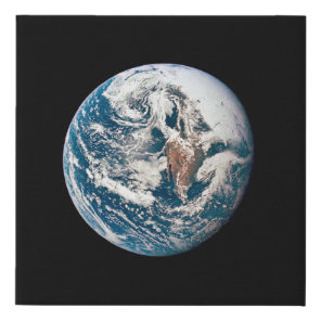 A Earth Taken From The Apollo 10 Spacecraft. Faux Canvas Print