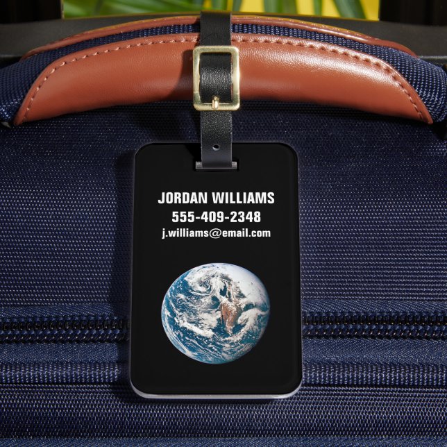 A Earth Taken From The Apollo 10 Spacecraft. Luggage Tag (Front Insitu 2)