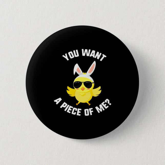 A Easter Want Piece Chick Sunglasses Button (Front)