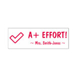 [ Thumbnail: "A+ Effort!" Teacher Rubber Stamp ]