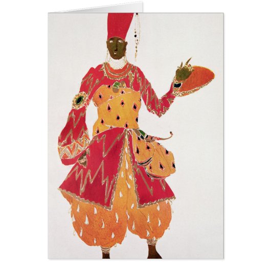 A Eunuch, from the ballet 'Scheherazade' Cards (Front)