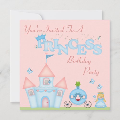 A Fabulous Princess Party Custom Invitation