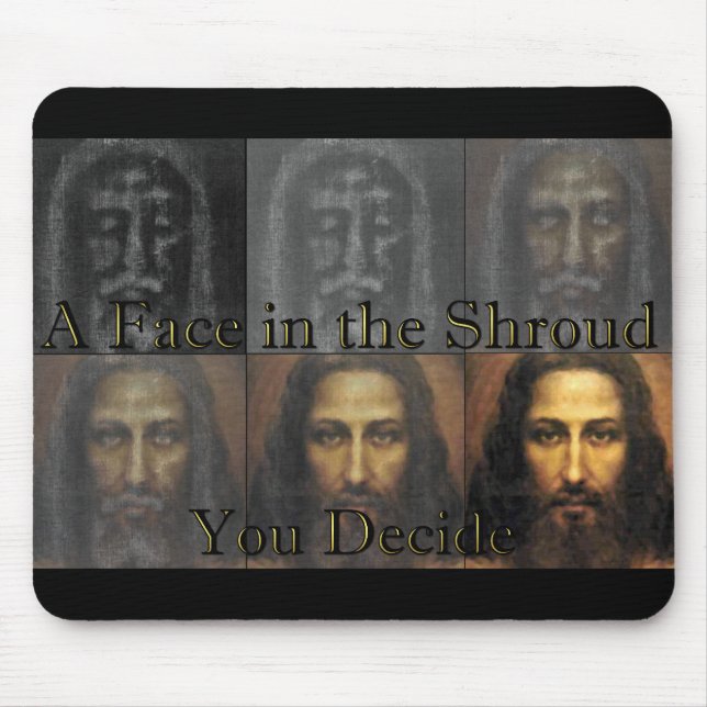 A Face in the Shroud Mouse Pad (Front)