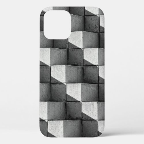 A face of the Four Sided Pyramid sculpture in th iPhone 12 Case