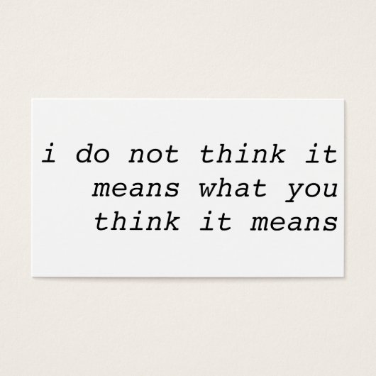 a failure to communicate (Front)
