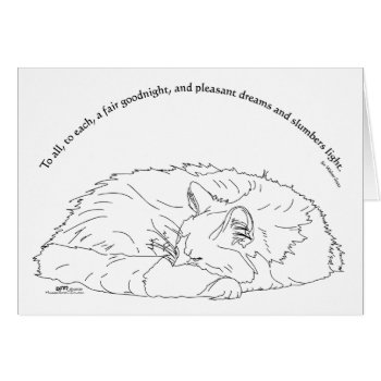 A Fair Goodnight by MaggieRossCats at Zazzle