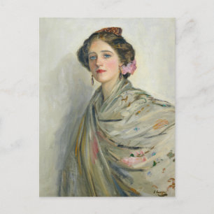 A Fair Spaniard, Mrs. Chowne Sir John Lavery Postcard