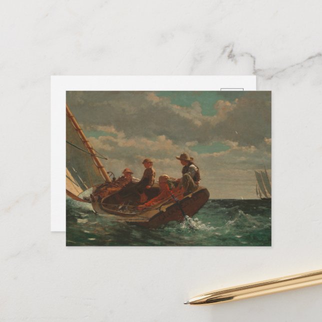 A Fair Wind Canvas Print Postcard (Front/Back In Situ)