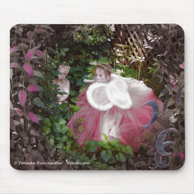 A Fairie's Garden Mouse Pad (Front)