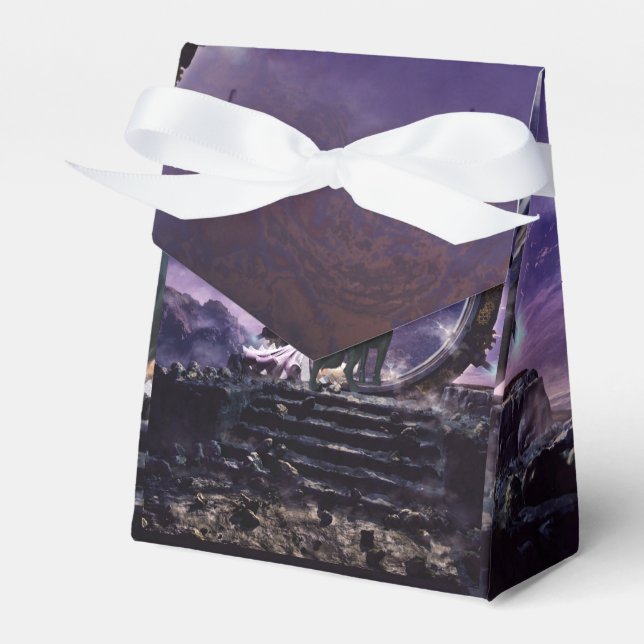 A fairy and a dark wolf  favor boxes (Front Side)