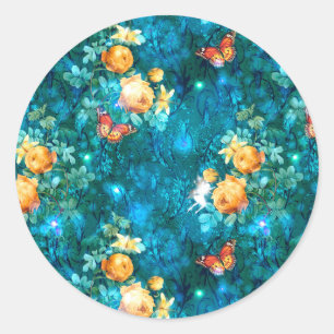 A Fairy in the Garden Series Design 11   Classic Round Sticker