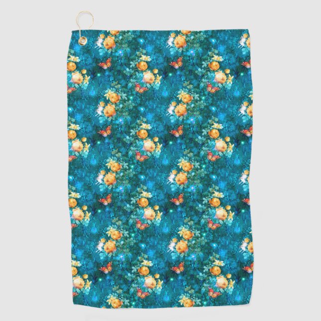 A Fairy in the Garden Series Design 11  Golf Towel (Front)