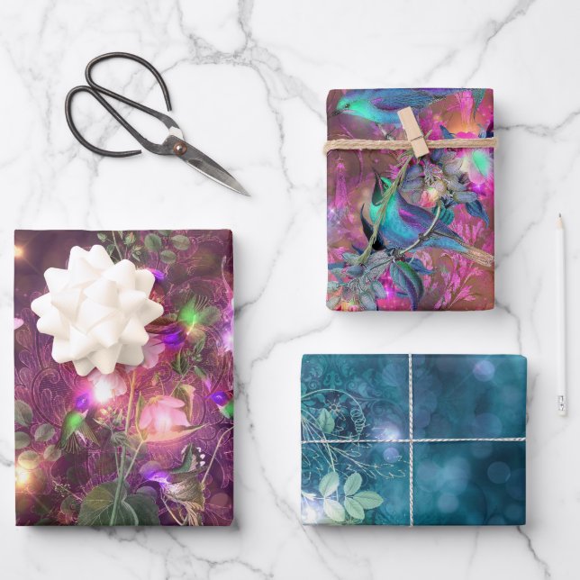 A Fairy in the Garden Series Design 1   Wrapping Paper Sheets (Front)