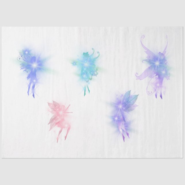 A Fairy in the Garden Series Design 6 Tissue Paper (Front)