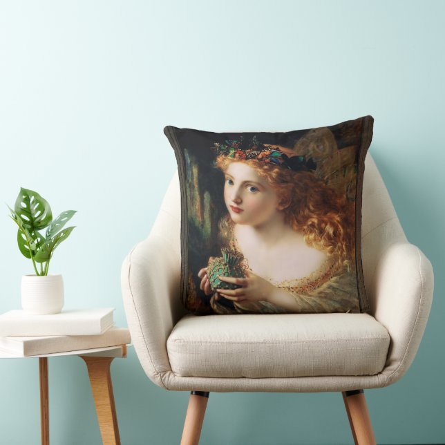 A Fairy Is Made Of Most Beautiful Things Throw Pillow (Chair)